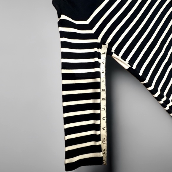 Lauren Ralph Lauren petite dress- navy blue & white stripes - size P medium - Picture 8 of 12